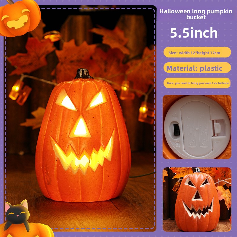 Decoraciones LED de Calabazas para Fiestas de Halloween