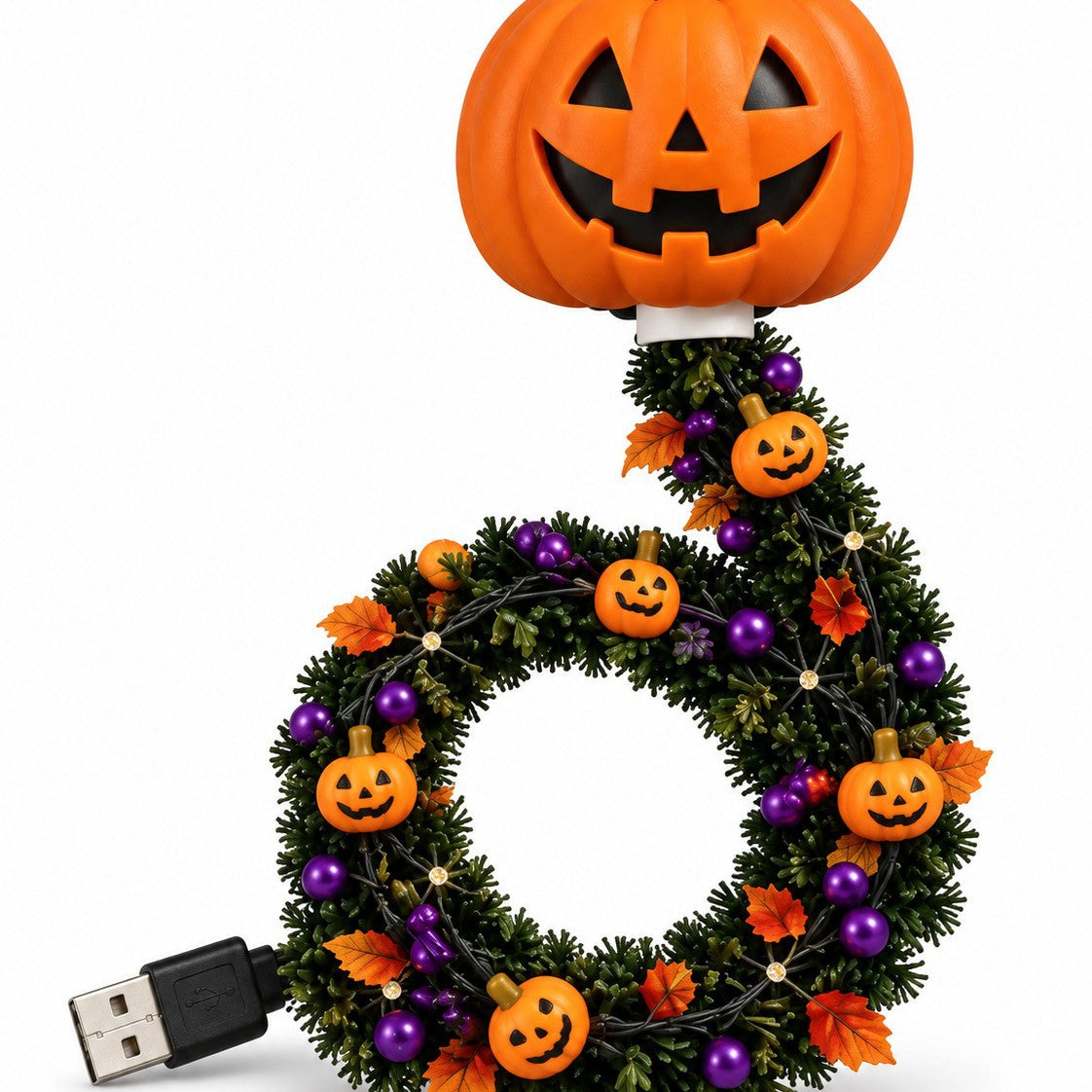 Lámpara LED Decorativa en Forma de Árbol para Navidad y Halloween