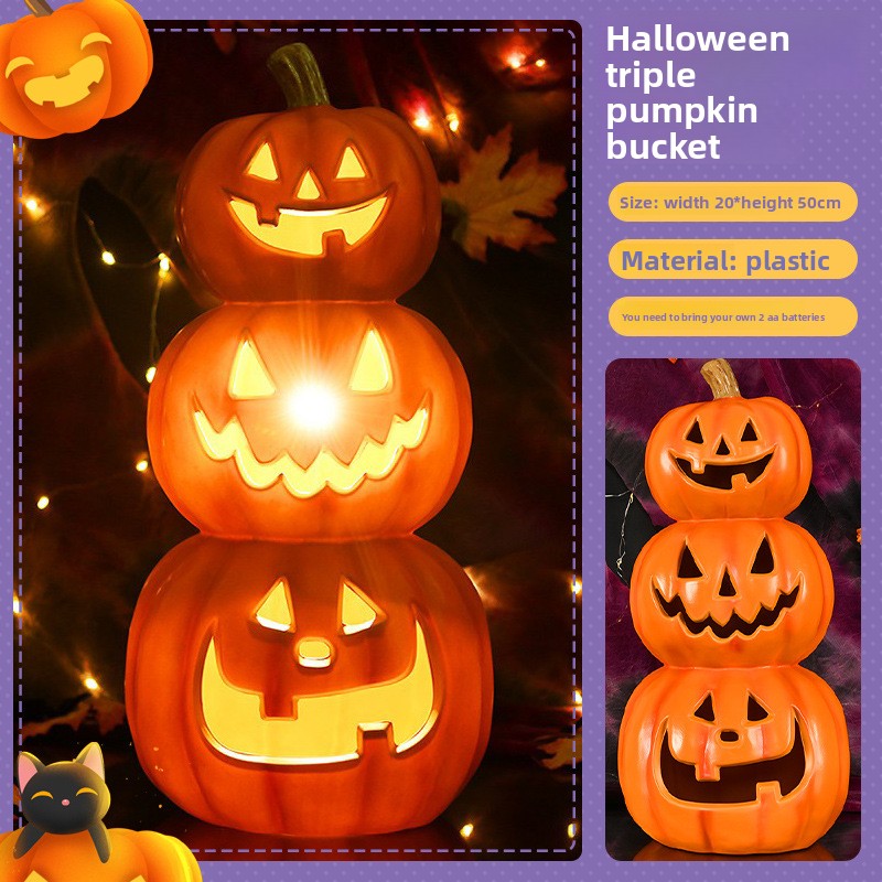 Decoraciones LED de Calabazas para Fiestas de Halloween