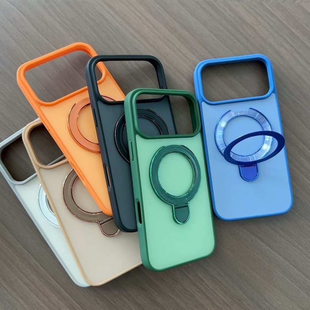 Funda Magnética para iPhone con Soporte Integrado y Diseño Moderno