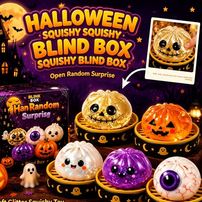 Juguete Squishy Antiestrés de Halloween – Figuras Sorpresa Rebotadoras