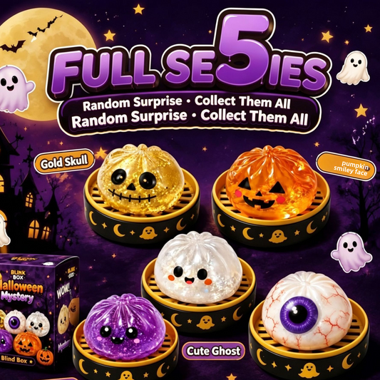 Juguete Squishy Antiestrés de Halloween – Figuras Sorpresa Rebotadoras