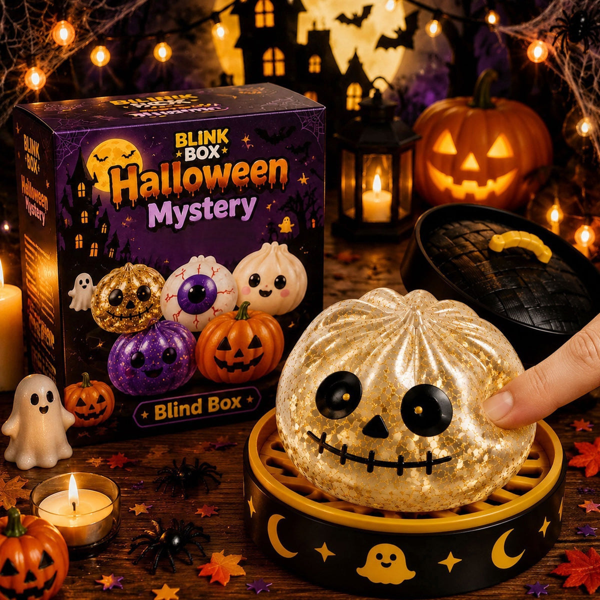 Juguete Squishy Antiestrés de Halloween – Figuras Sorpresa Rebotadoras
