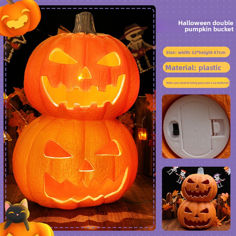 Decoraciones LED de Calabazas para Fiestas de Halloween