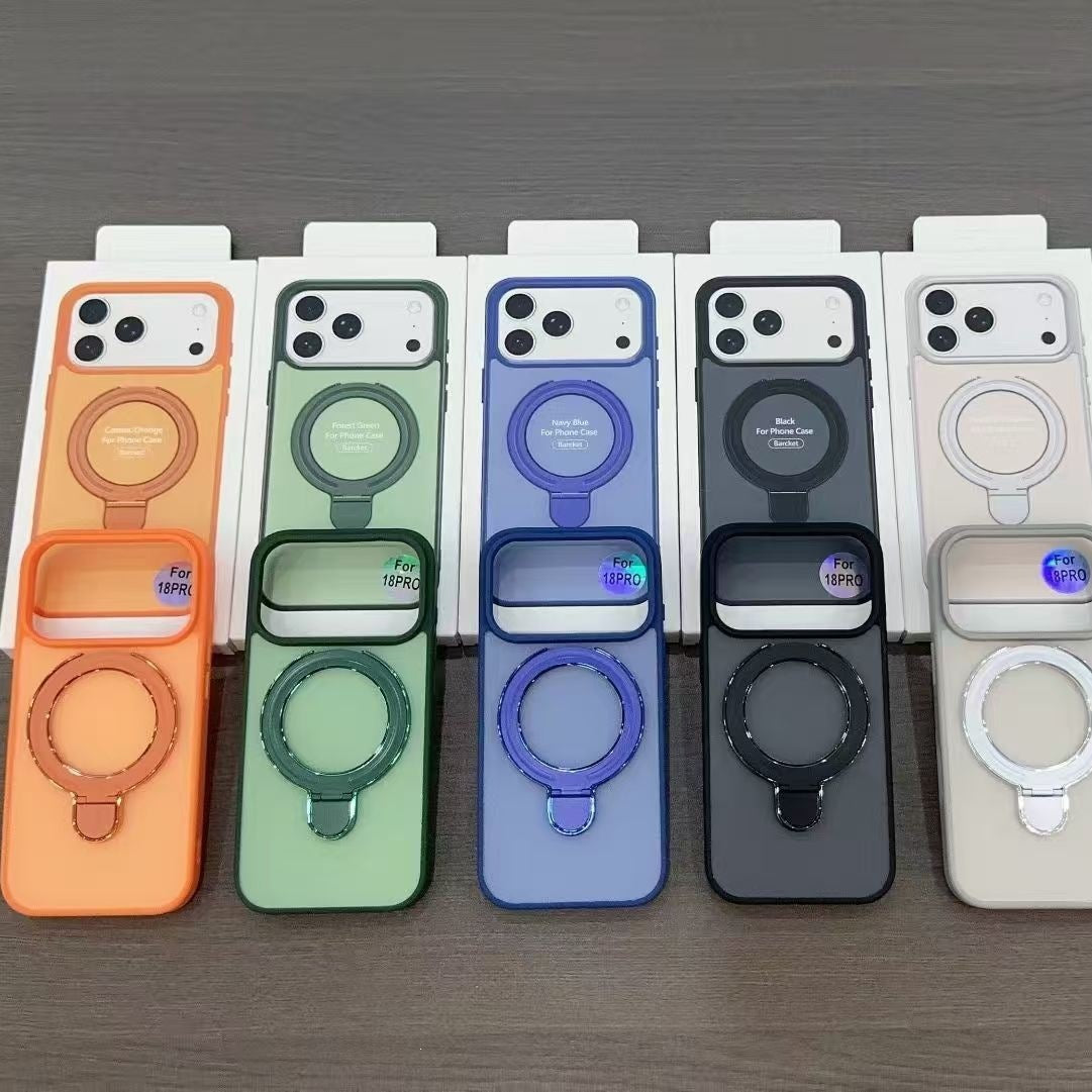 Funda Magnética para iPhone con Soporte Integrado y Diseño Moderno
