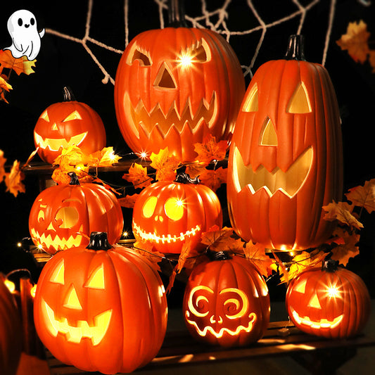Decoraciones LED de Calabazas para Fiestas de Halloween
