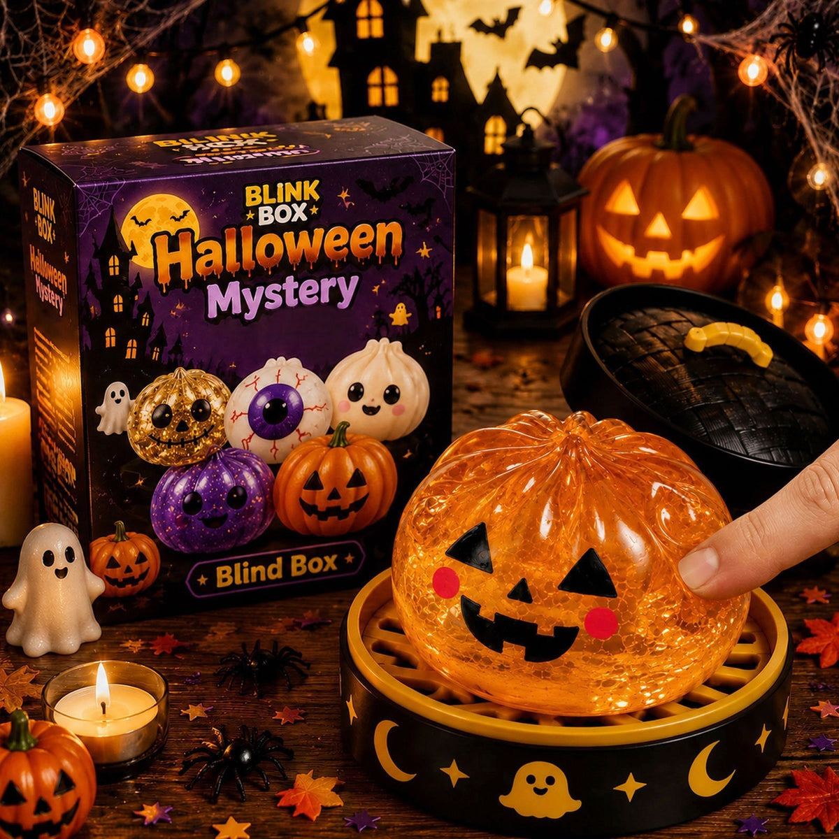 Juguete Squishy Antiestrés de Halloween – Figuras Sorpresa Rebotadoras